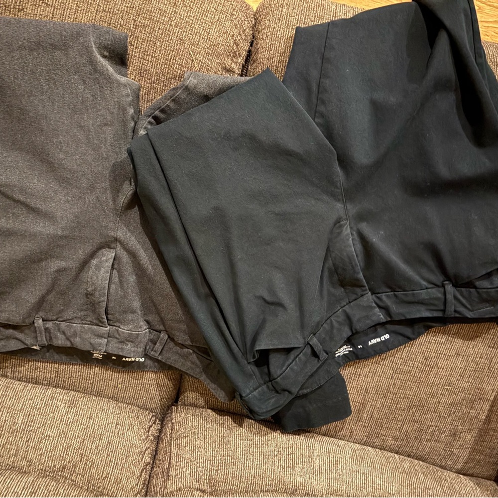 Old Navy Ankle & Cropped Pants - Black and Gray